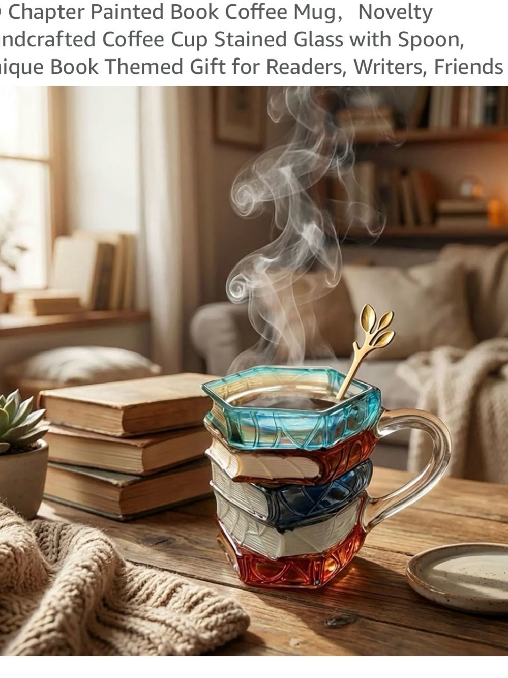 3D Chapter Painted Book Coffee Mug - Picture 7 of 7
